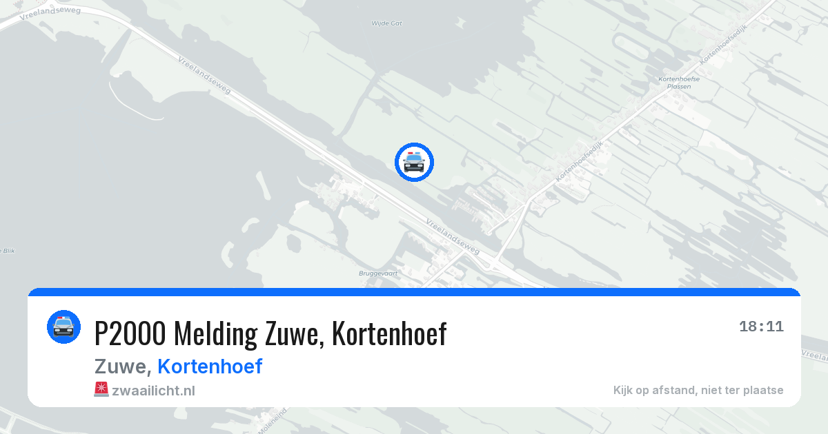 P2000 Melding Zuwe, Kortenhoef — 25 jun 2026