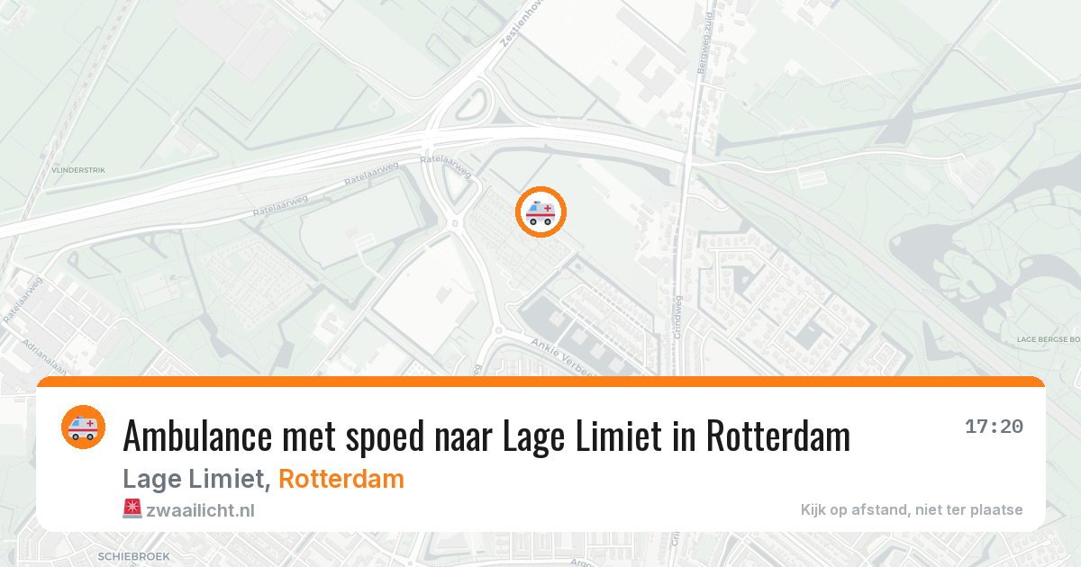 Ambulance met spoed naar Lage Limiet in Rotterdam — 19 jul 2026