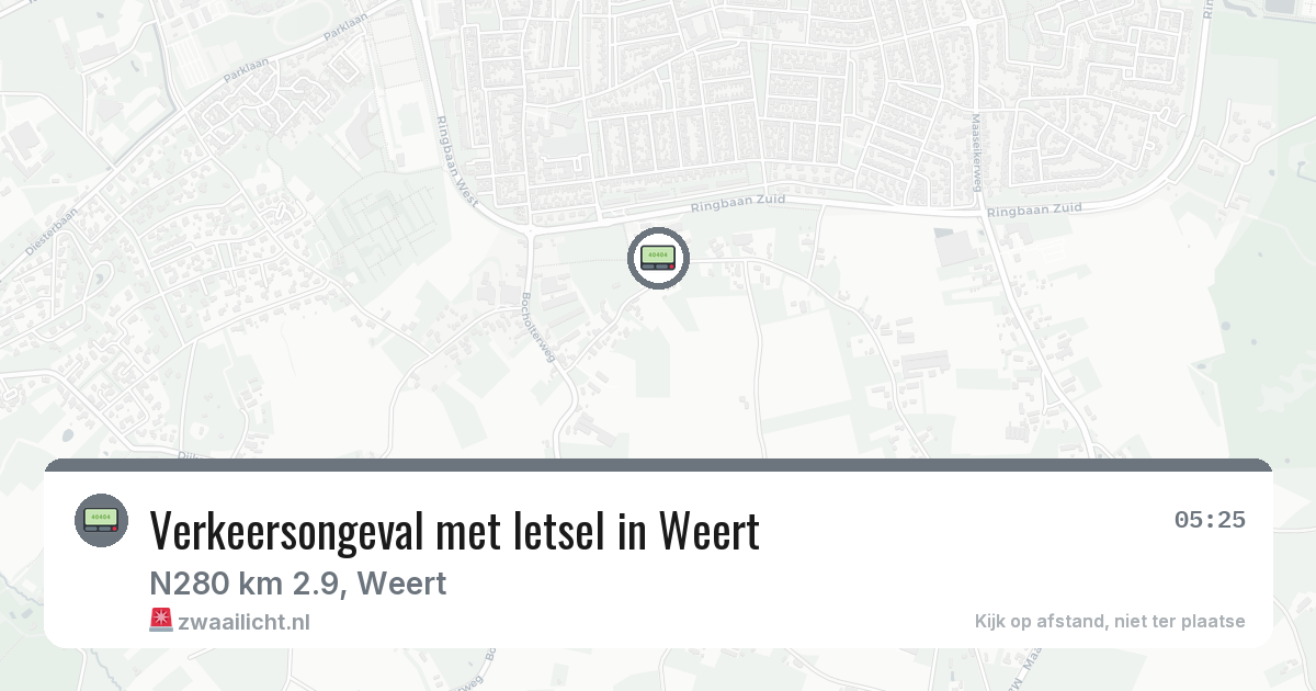 Verkeersongeval met letsel in Weert — 12 mrt 2026