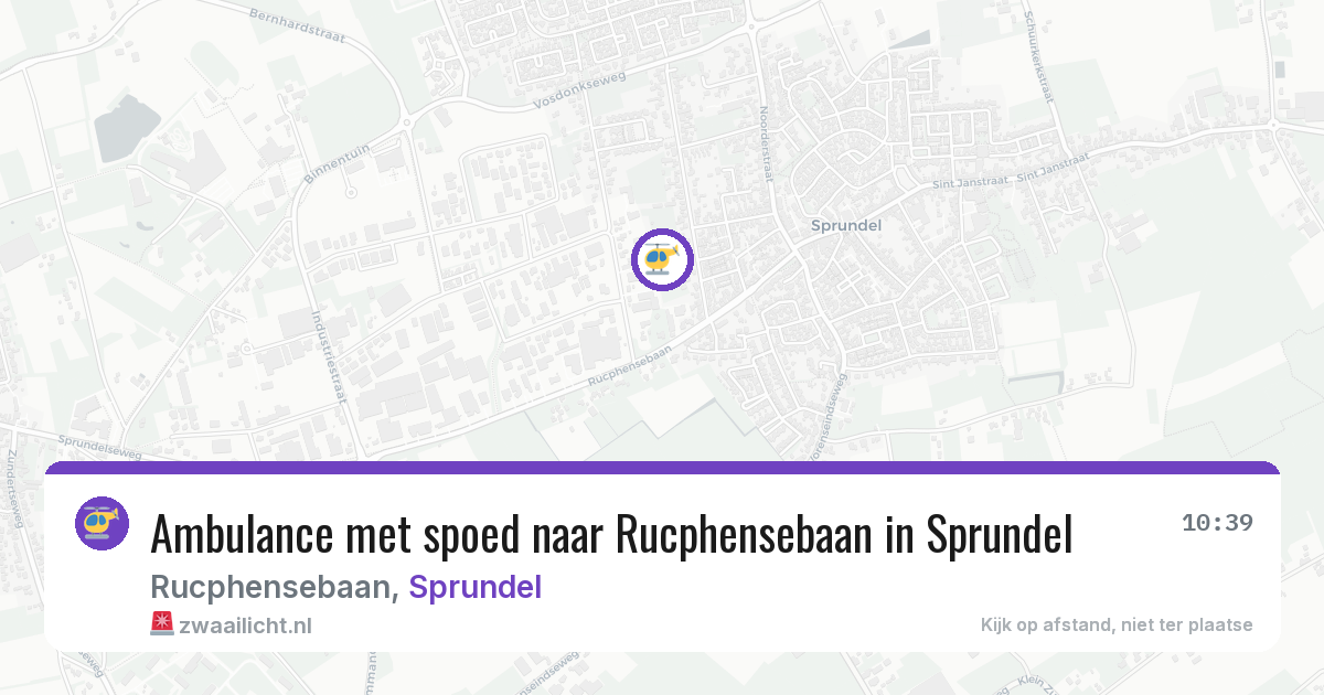 Ambulance met spoed naar Rucphensebaan in Sprundel — 14 aug 2026