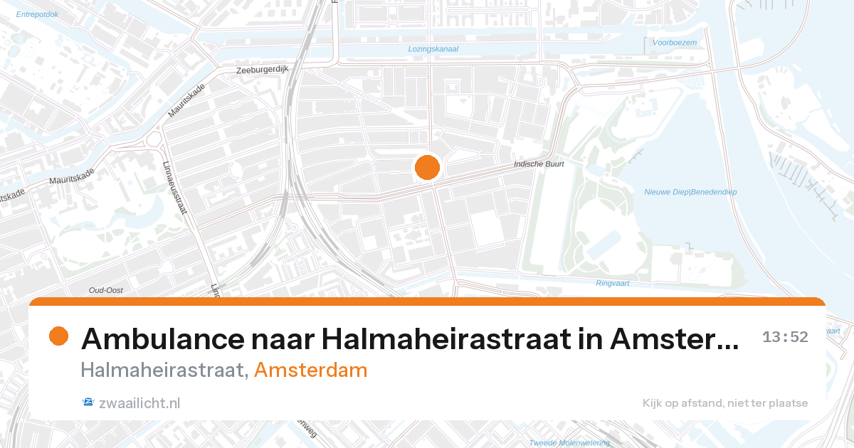 Ambulance naar Halmaheirastraat in Amsterdam — 27 aug 2026