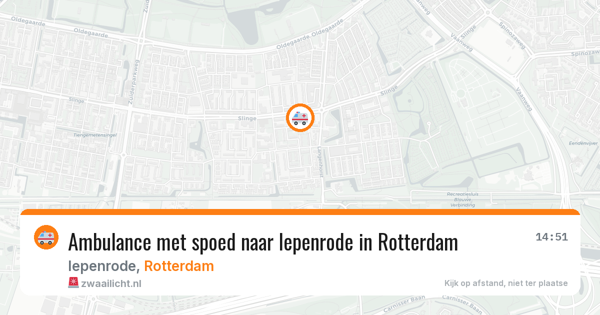Ambulance met spoed naar Iepenrode in Rotterdam — 7 apr 2026