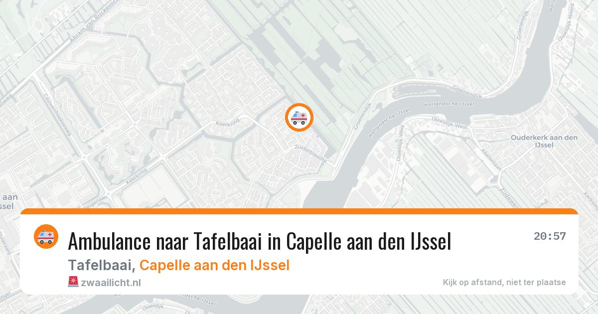 Ambulance naar Tafelbaai in Capelle aan den IJssel — 25 jul 2026