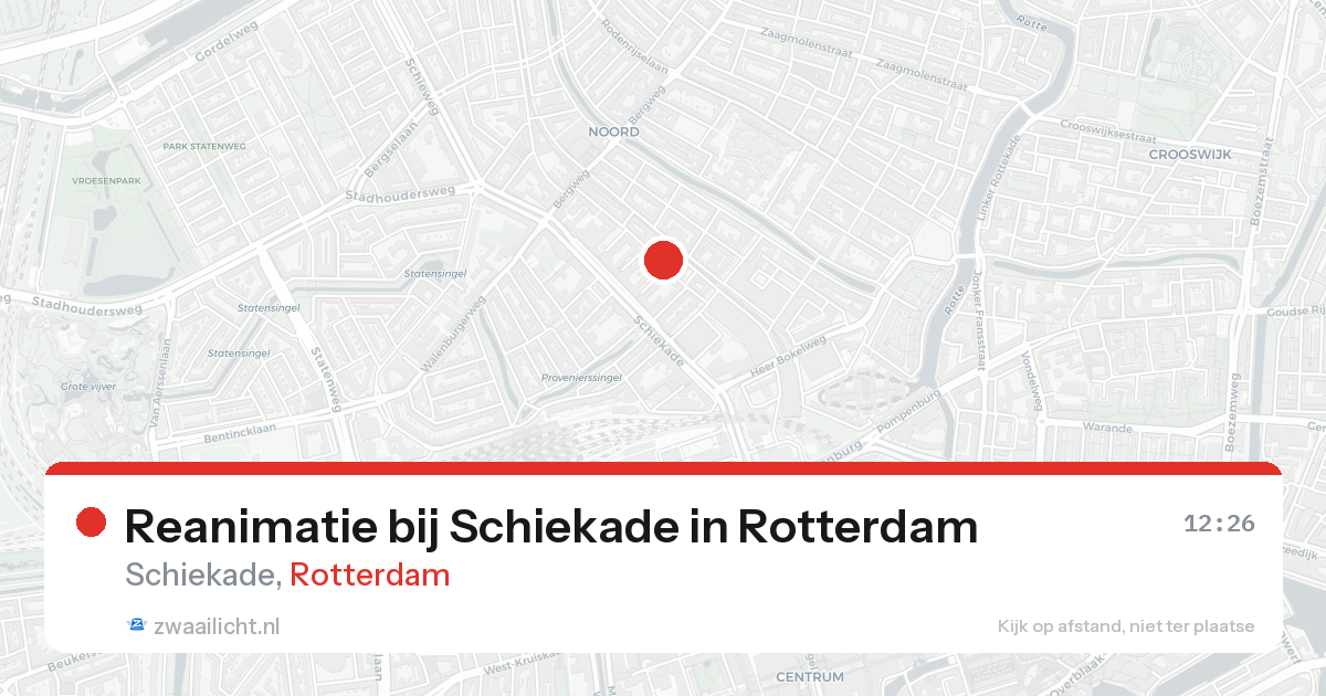 Reanimatie bij Schiekade in Rotterdam — 18 aug 2026