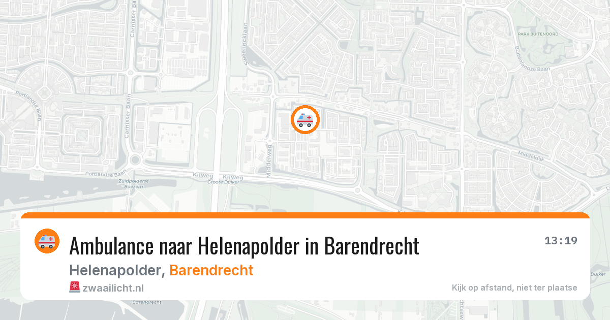 Ambulance naar Helenapolder in Barendrecht — 6 jun 2026