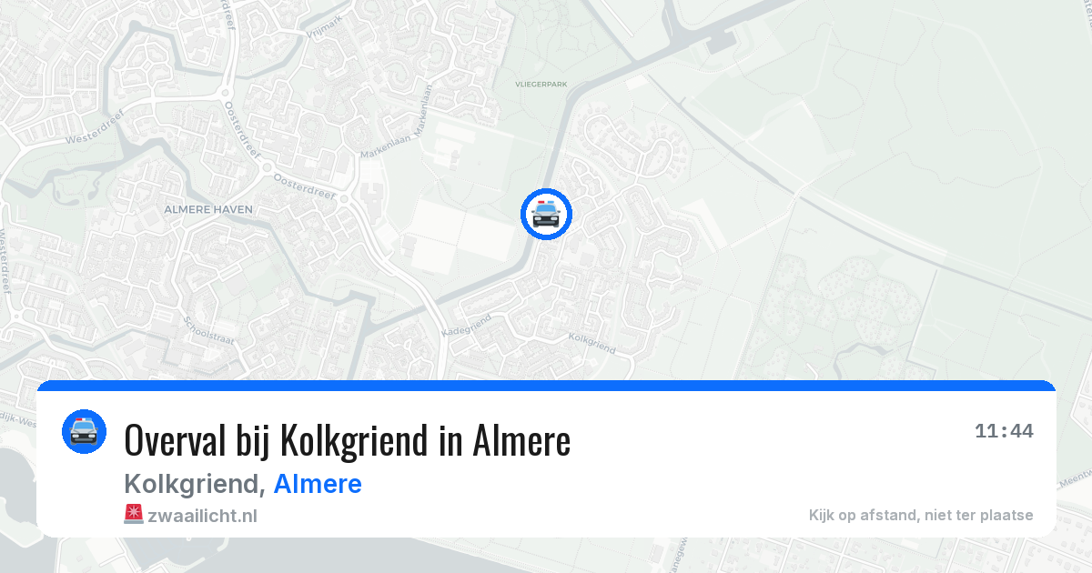 Overval bij Kolkgriend in Almere — 25 feb 2026