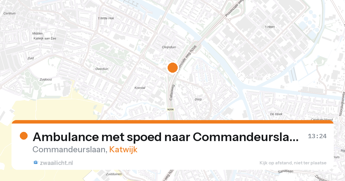 Ambulance met spoed naar Commandeurslaan in Katwijk — 5 apr 2026