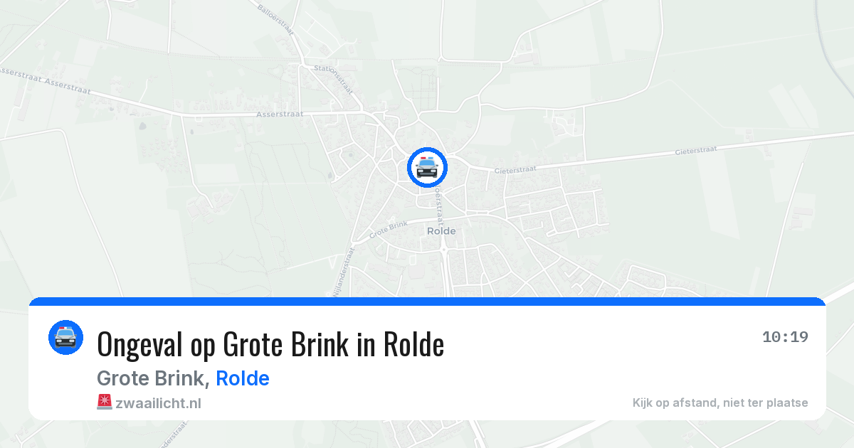 Ongeval op Grote Brink in Rolde — 22 mei 2026