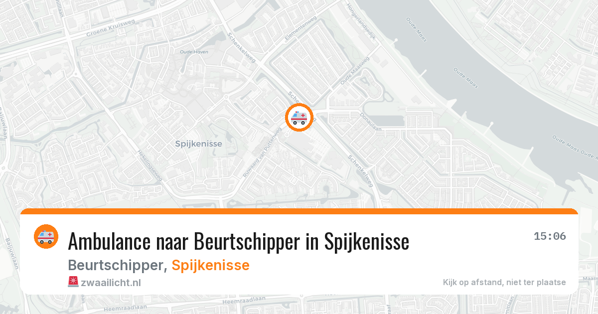 Ambulance naar Beurtschipper in Spijkenisse — 1 aug 2026