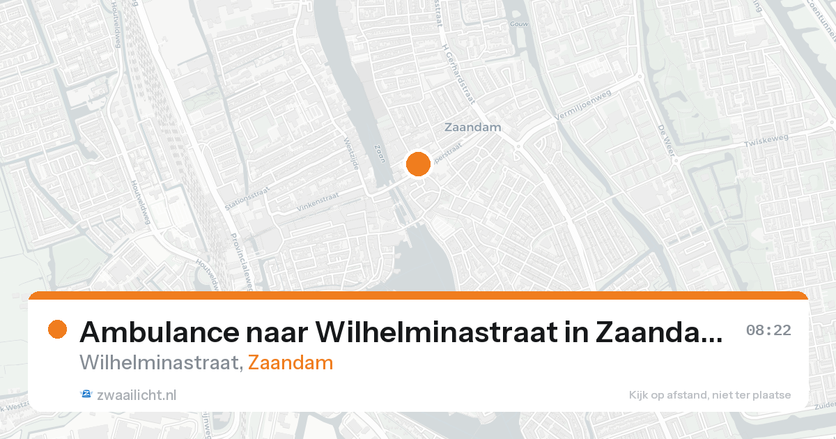 Ambulance naar Wilhelminastraat in Zaandam — 3 jun 2026