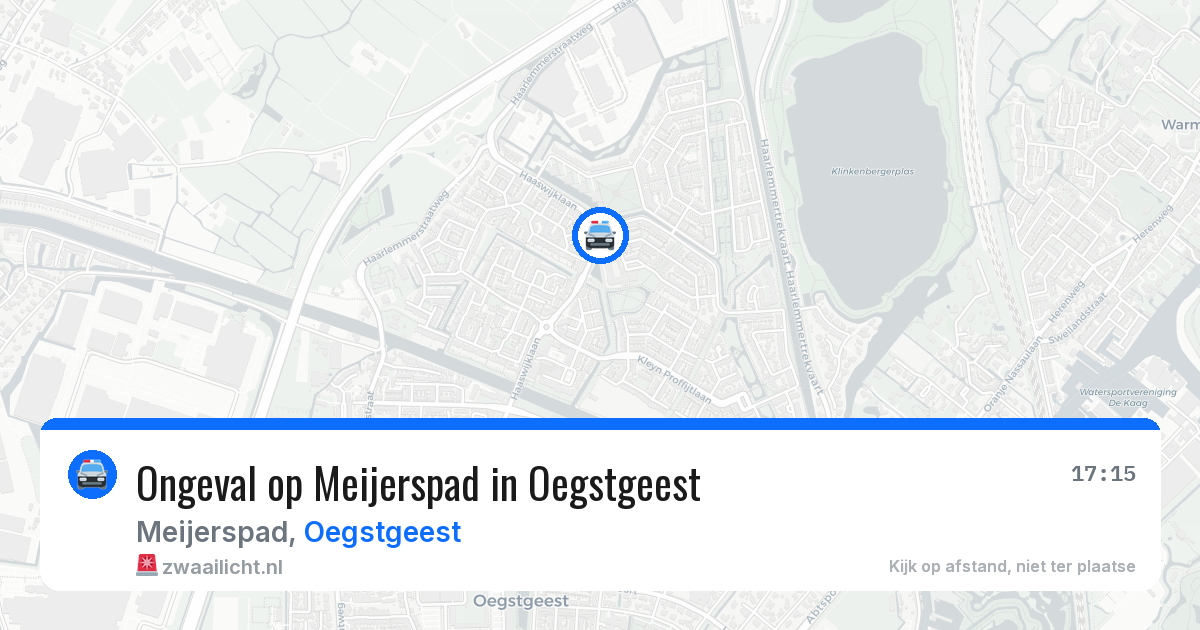 Ongeval op Meijerspad in Oegstgeest — 22 jun 2026