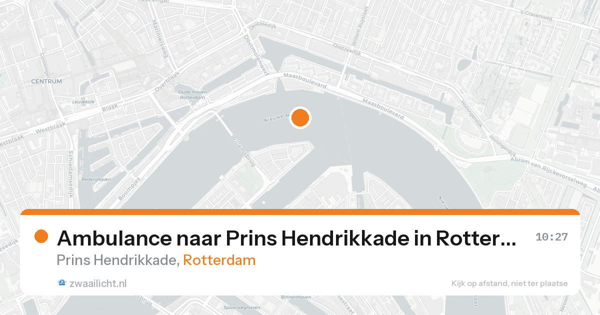 Ambulance naar Prins Hendrikkade in Rotterdam — 28 mei 2026