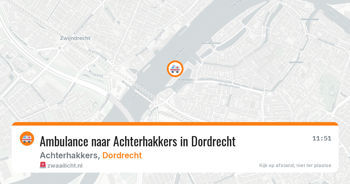 Ambulance naar Achterhakkers in Dordrecht — 11 mrt 2026