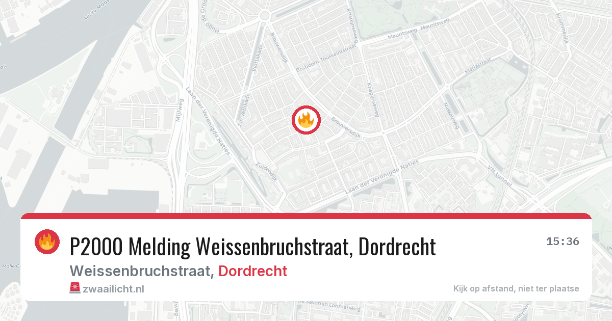 P2000 Melding Weissenbruchstraat, Dordrecht — 28 feb 2026