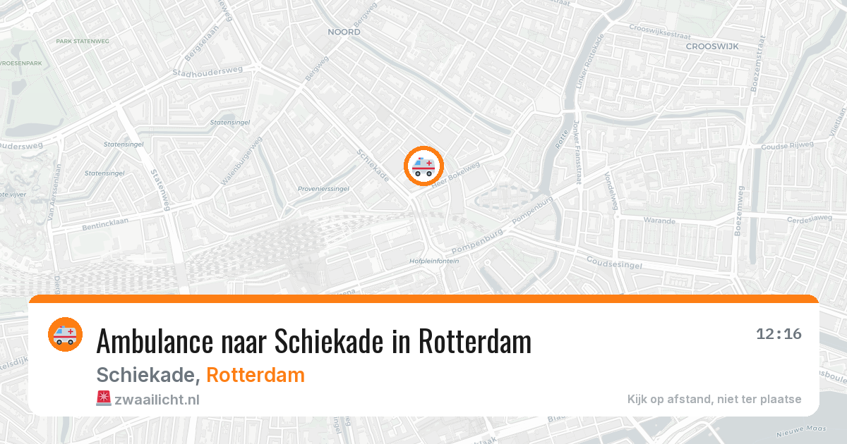 Ambulance naar Schiekade in Rotterdam — 13 mei 2026