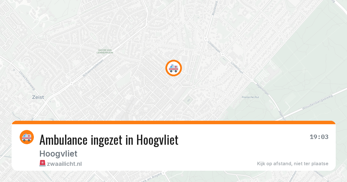 Ambulance ingezet in Hoogvliet — 2 apr 2026