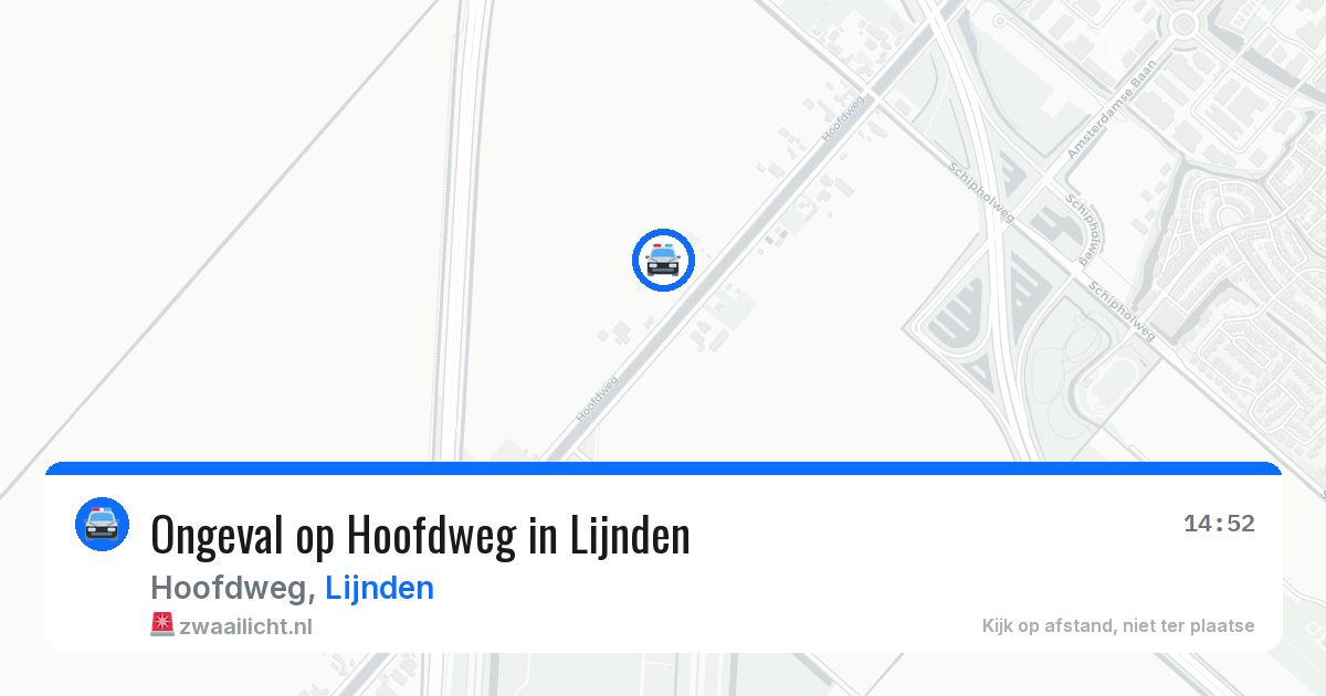 Ongeval op Hoofdweg in Lijnden — 12 aug 2026