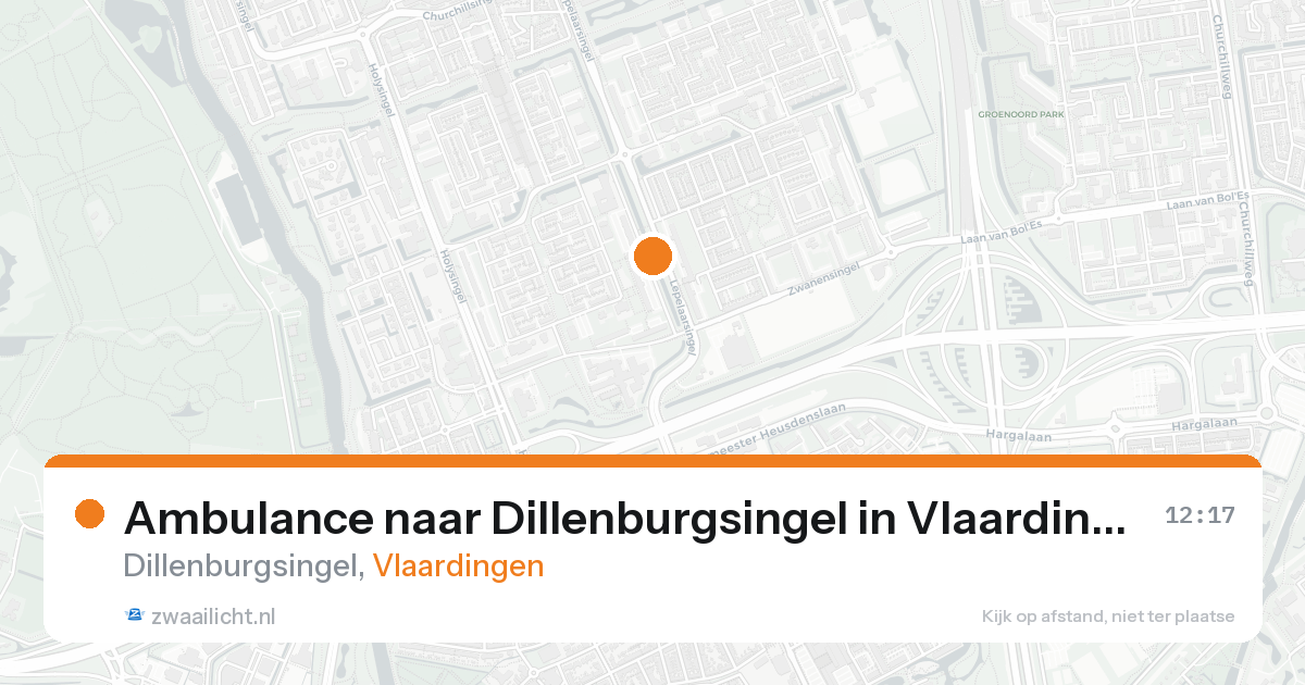 Ambulance naar Dillenburgsingel in Vlaardingen — 1 jul 2026