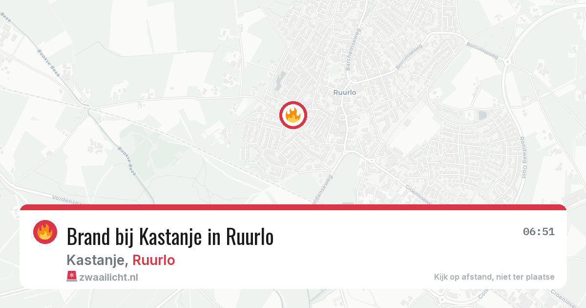 Brand bij Kastanje in Ruurlo — 6 mrt 2026