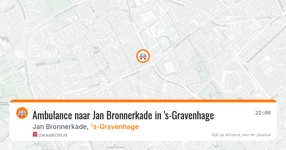 Ambulance naar Jan Bronnerkade in 's-Gravenhage — 6 jul 2026