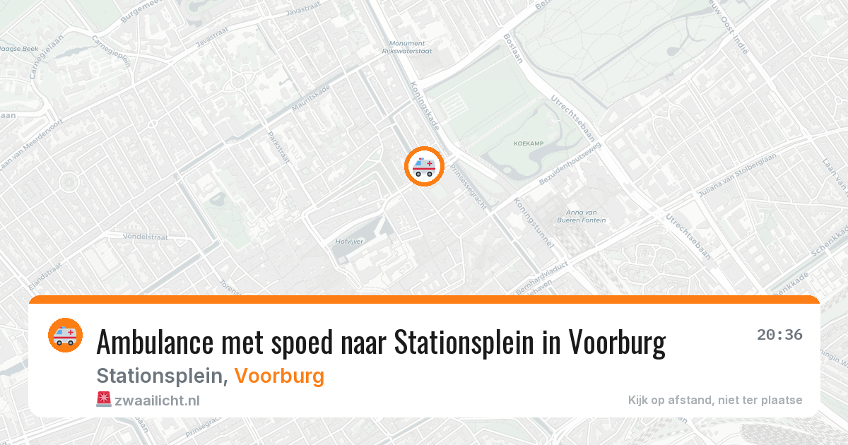 Ambulance met spoed naar Stationsplein in Voorburg — 22 jan 2026