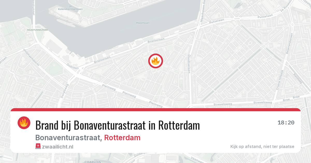 Brand bij Bonaventurastraat in Rotterdam — 7 mrt 2026