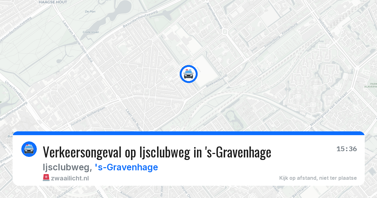 Verkeersongeval op Ijsclubweg in 's-Gravenhage — 7 apr 2026