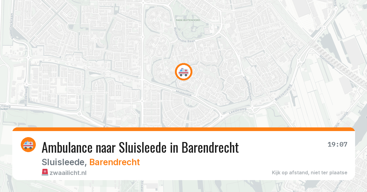 Ambulance naar Sluisleede in Barendrecht — 4 apr 2026