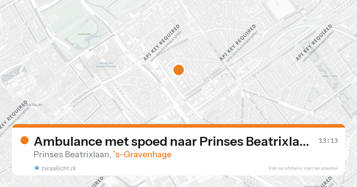 Ambulance met spoed naar Prinses Beatrixlaan in 's-Gravenhage — 25 aug 2026