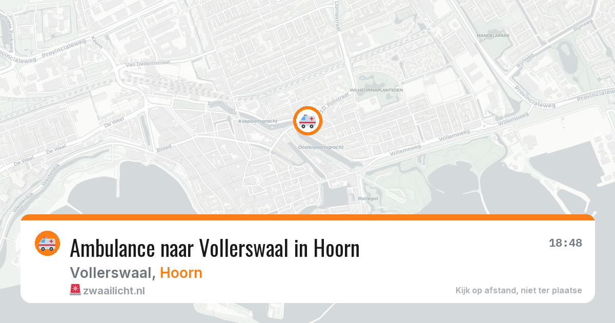 Ambulance naar Vollerswaal in Hoorn — 15 mei 2026