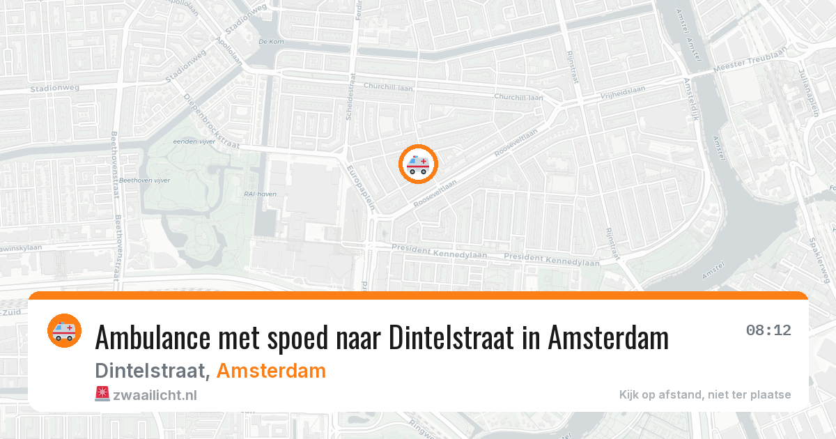 Ambulance met spoed naar Dintelstraat in Amsterdam — 23 apr 2026
