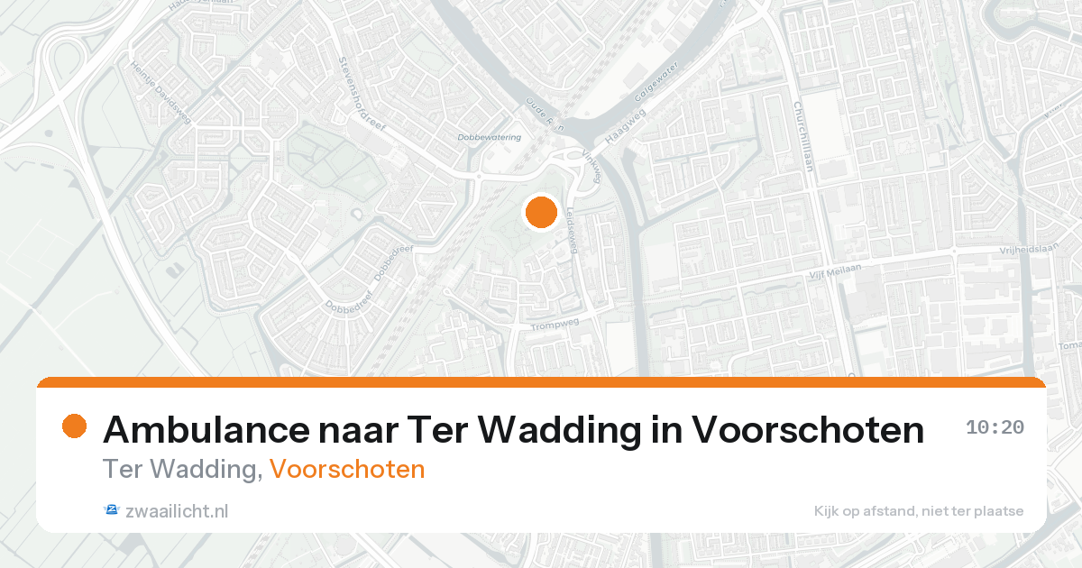 Ambulance naar Ter Wadding in Voorschoten — 15 aug 2026