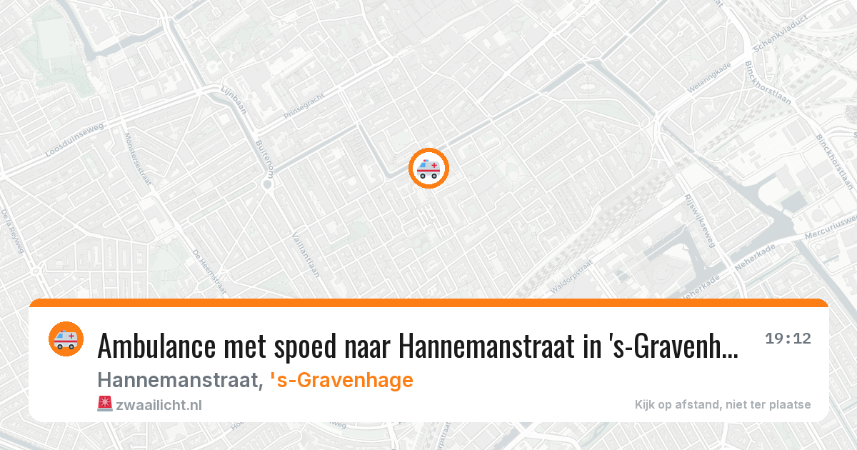 Ambulance met spoed naar Hannemanstraat in 's-Gravenhage — 23 jun 2026