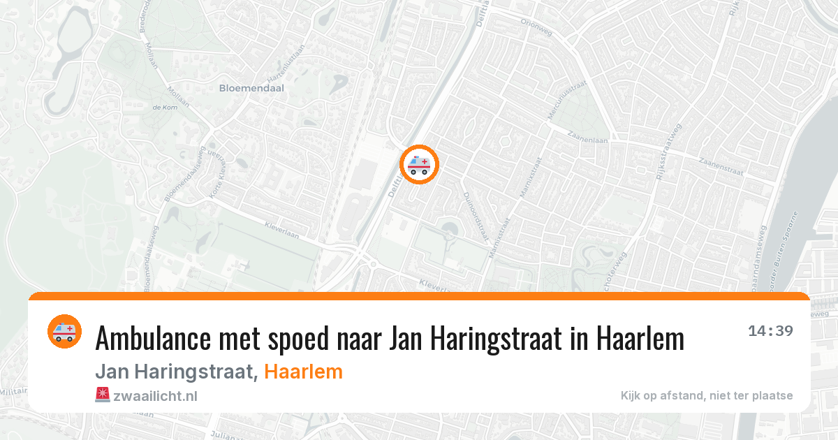 Ambulance met spoed naar Jan Haringstraat in Haarlem — 1 feb 2026