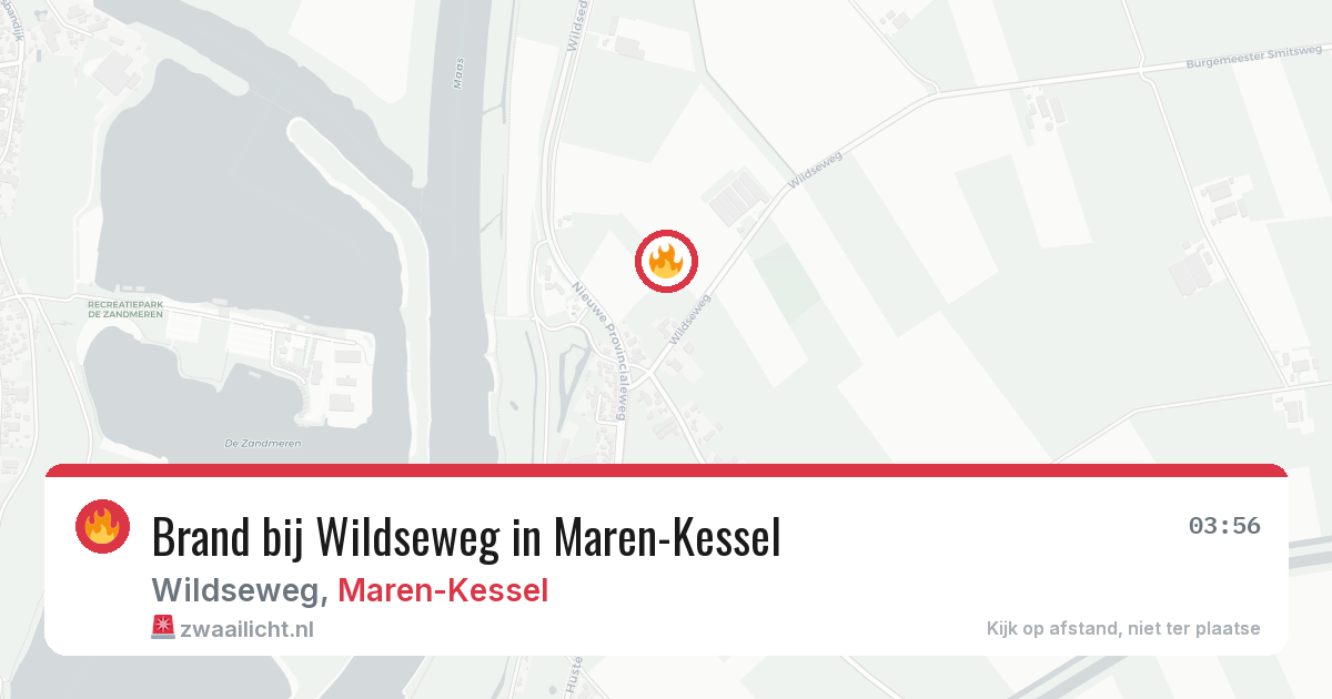 Brand bij Wildseweg in Maren-Kessel — 28 jun 2026