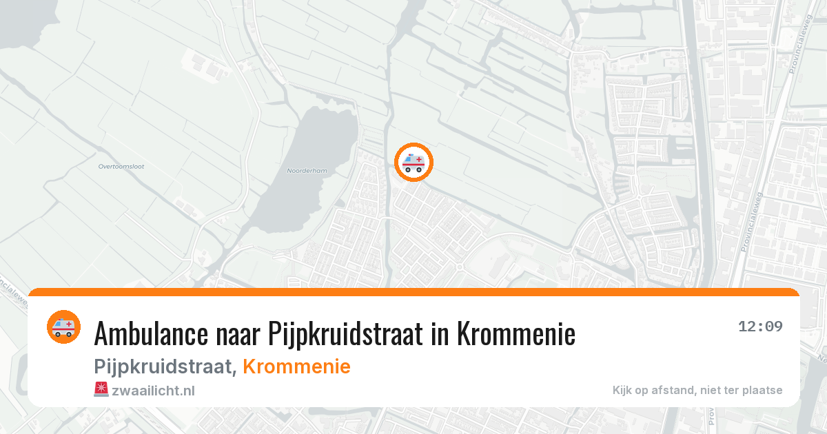 Ambulance naar Pijpkruidstraat in Krommenie — 12 jul 2026