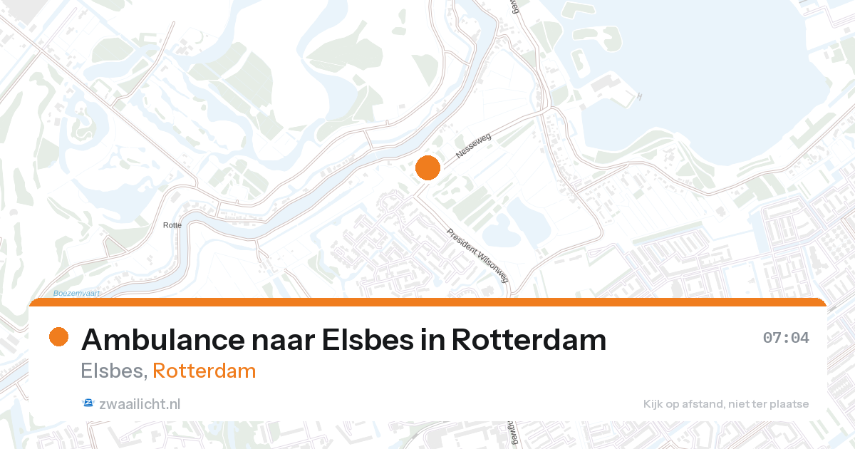 Ambulance naar Elsbes in Rotterdam — 27 aug 2026