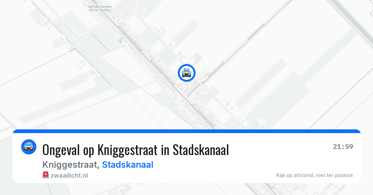 Ongeval op Kniggestraat in Stadskanaal — 16 jun 2026