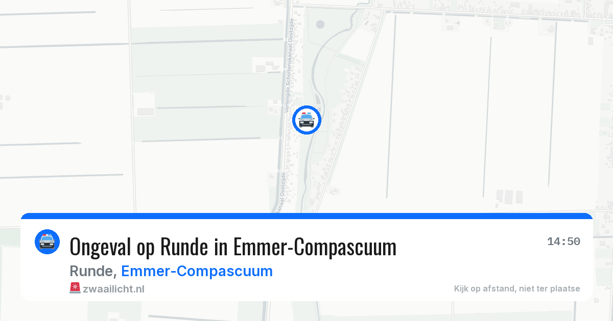 Ongeval op Runde in Emmer-Compascuum — 3 aug 2026