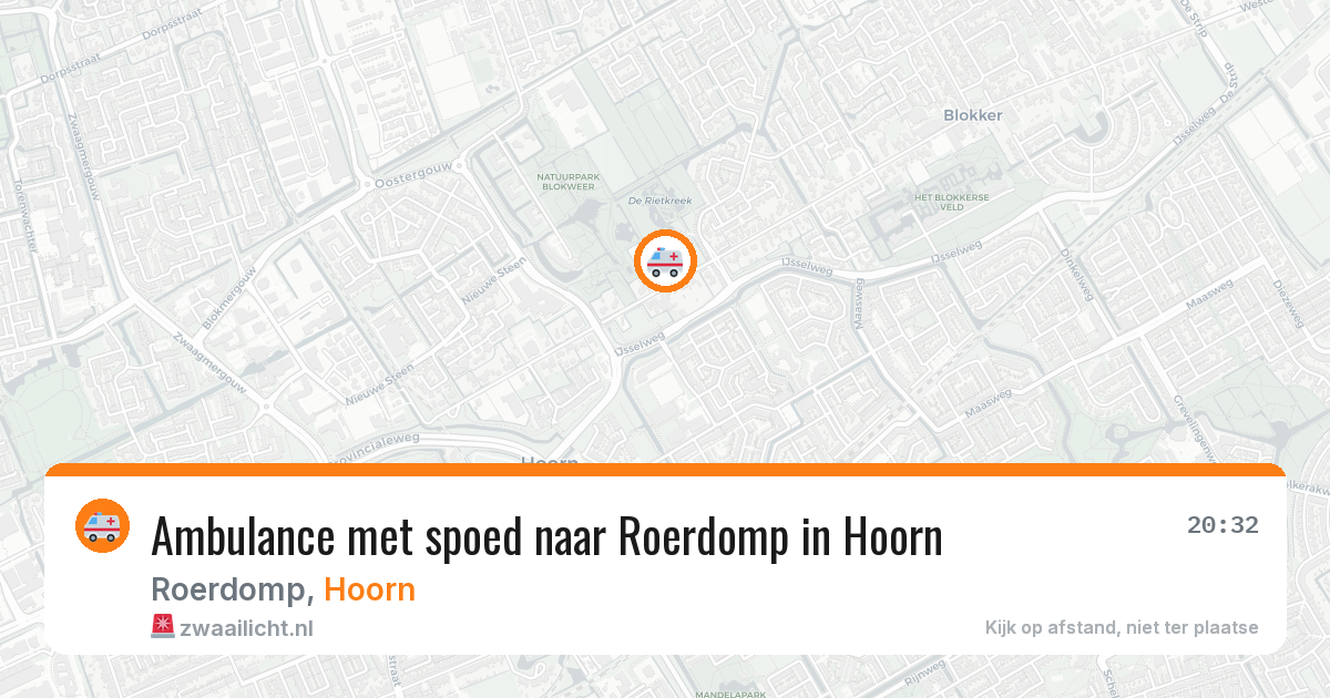 Ambulance met spoed naar Roerdomp in Hoorn — 11 feb 2026