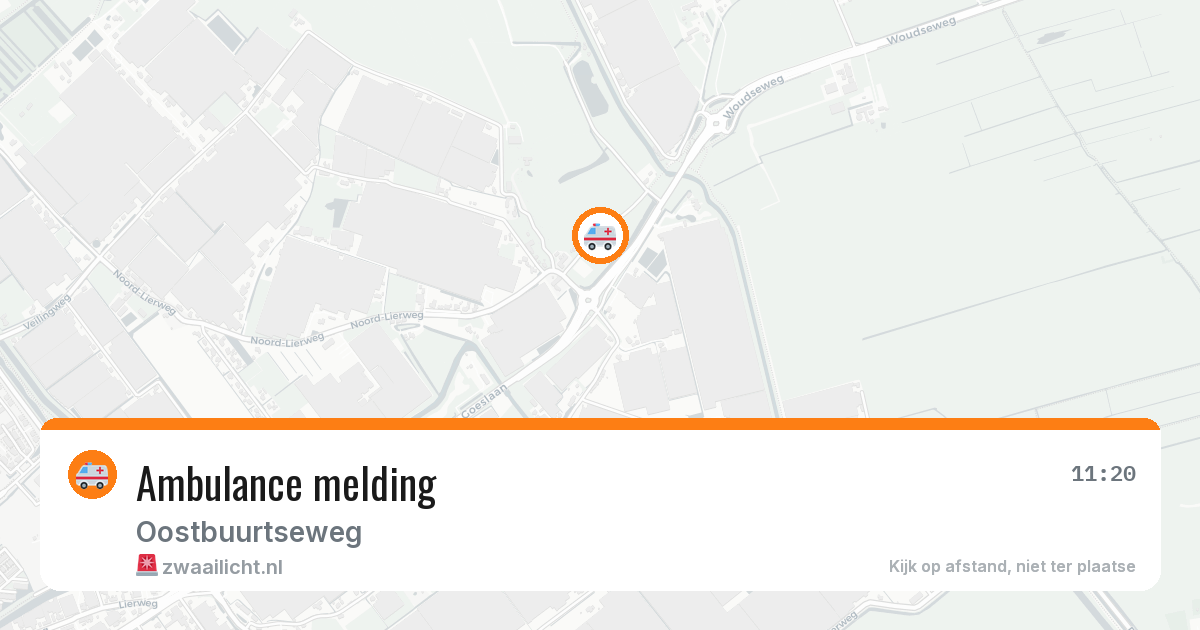 Ambulance melding — 25 jan 2026