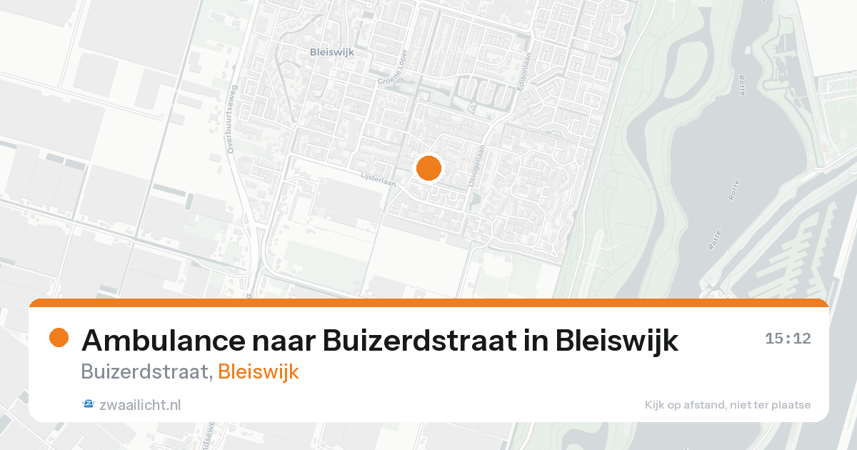 Ambulance naar Buizerdstraat in Bleiswijk — 19 aug 2026