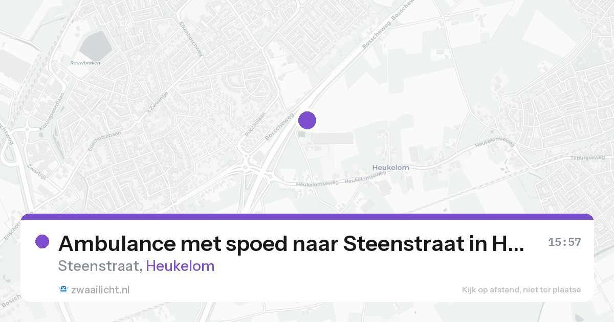 Ambulance met spoed naar Steenstraat in Heukelom — 11 aug 2026