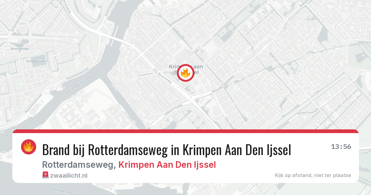 Brand bij Rotterdamseweg in Krimpen Aan Den Ijssel — 17 jul 2026