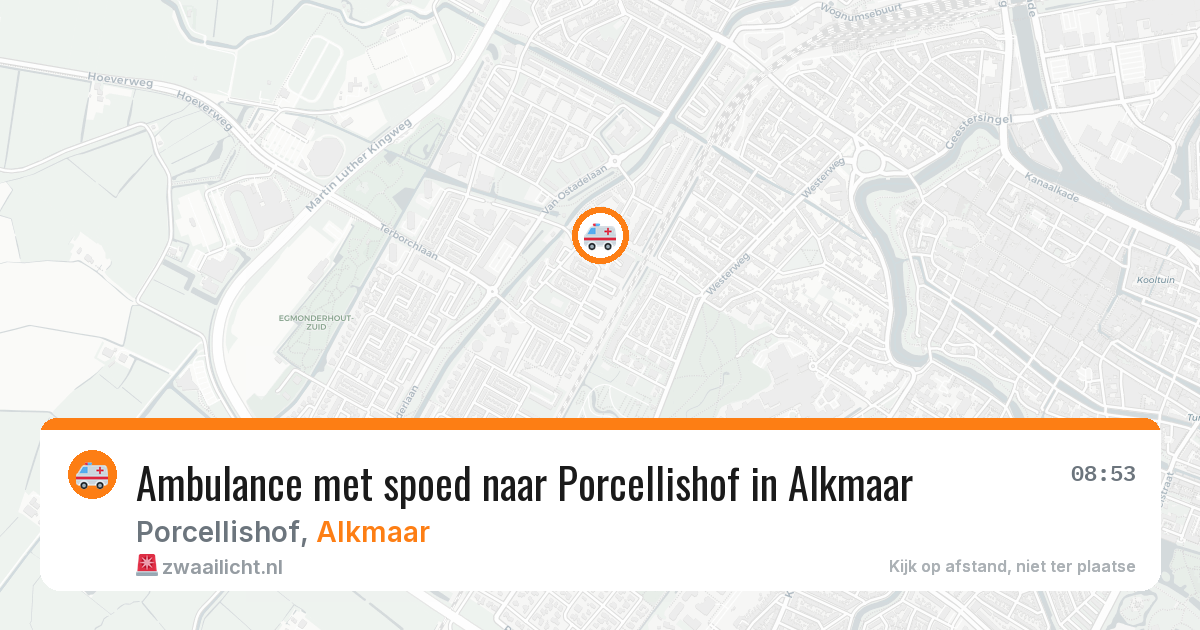 Ambulance met spoed naar Porcellishof in Alkmaar — 22 mei 2026