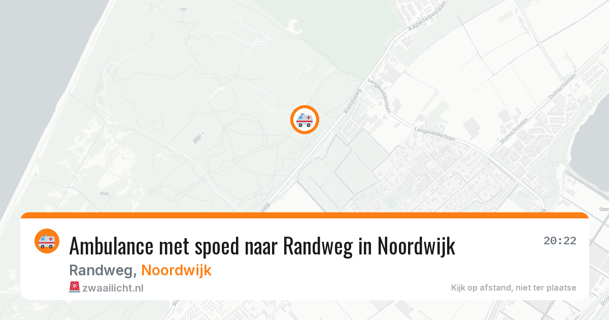 Ambulance met spoed naar Randweg in Noordwijk — 17 jun 2026