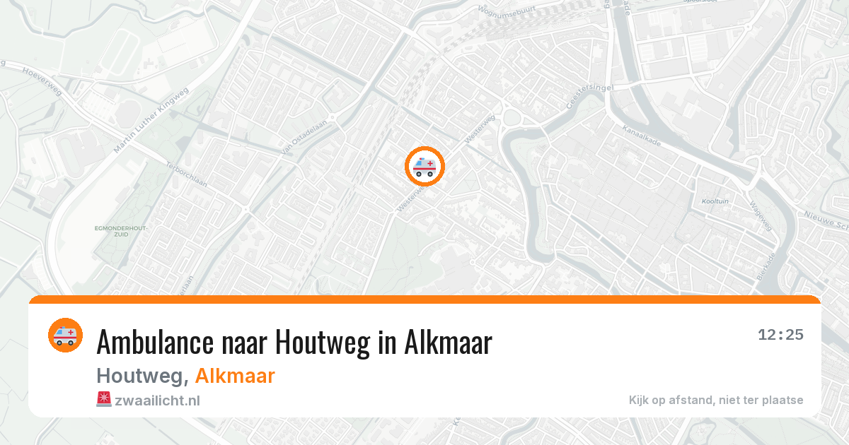 Ambulance naar Houtweg in Alkmaar — 20 jul 2026