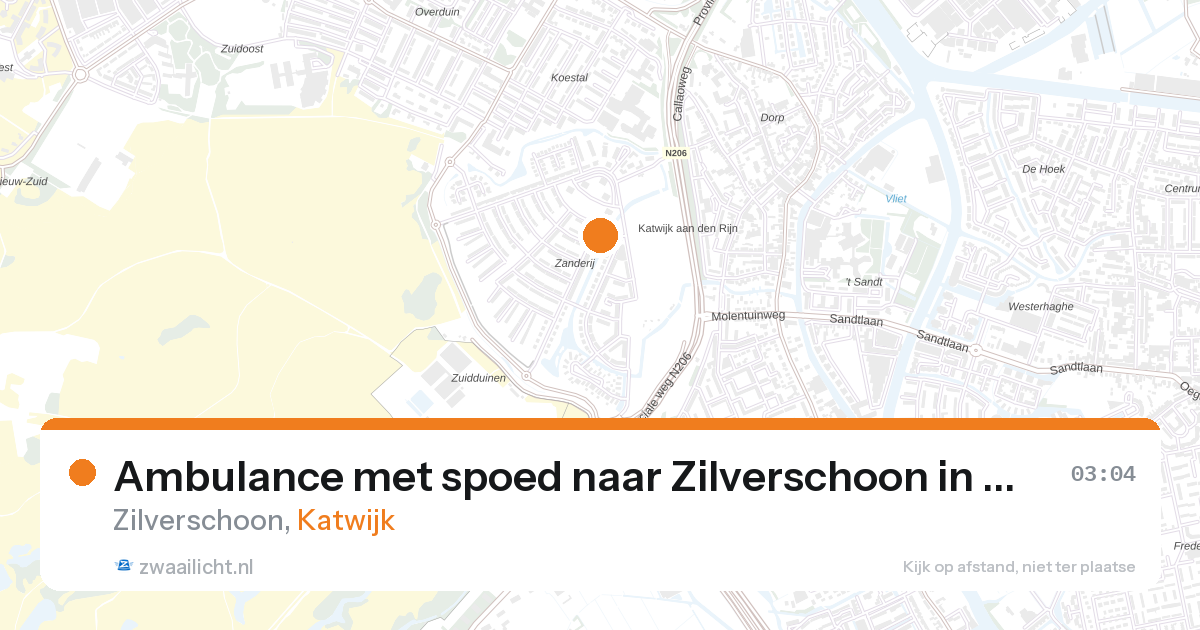 Ambulance met spoed naar Zilverschoon in Katwijk — 11 jun 2026