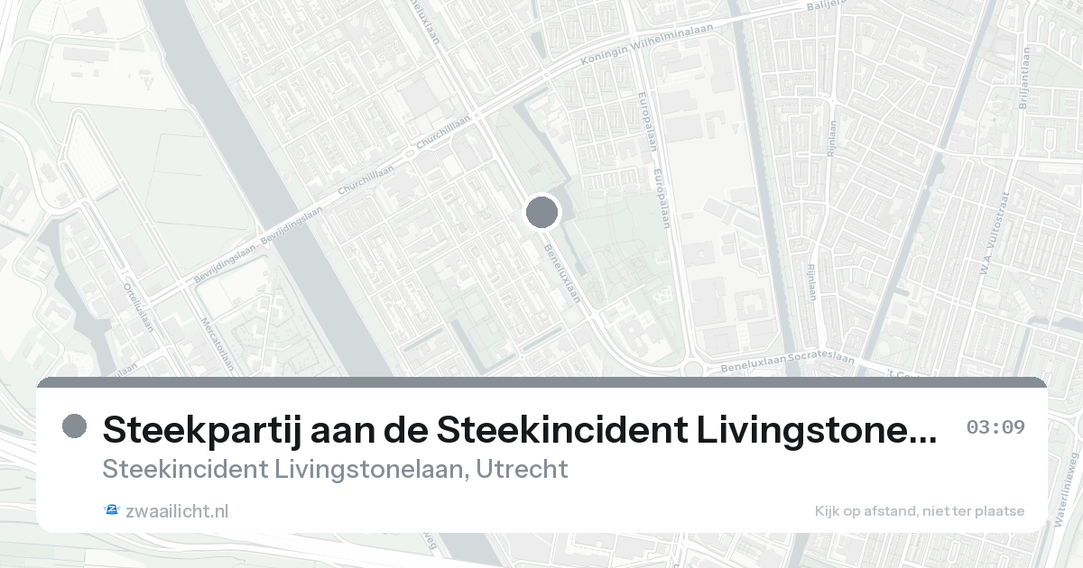 Steekpartij aan de Steekincident Livingstonelaan in Utrecht — 31 jan 2026