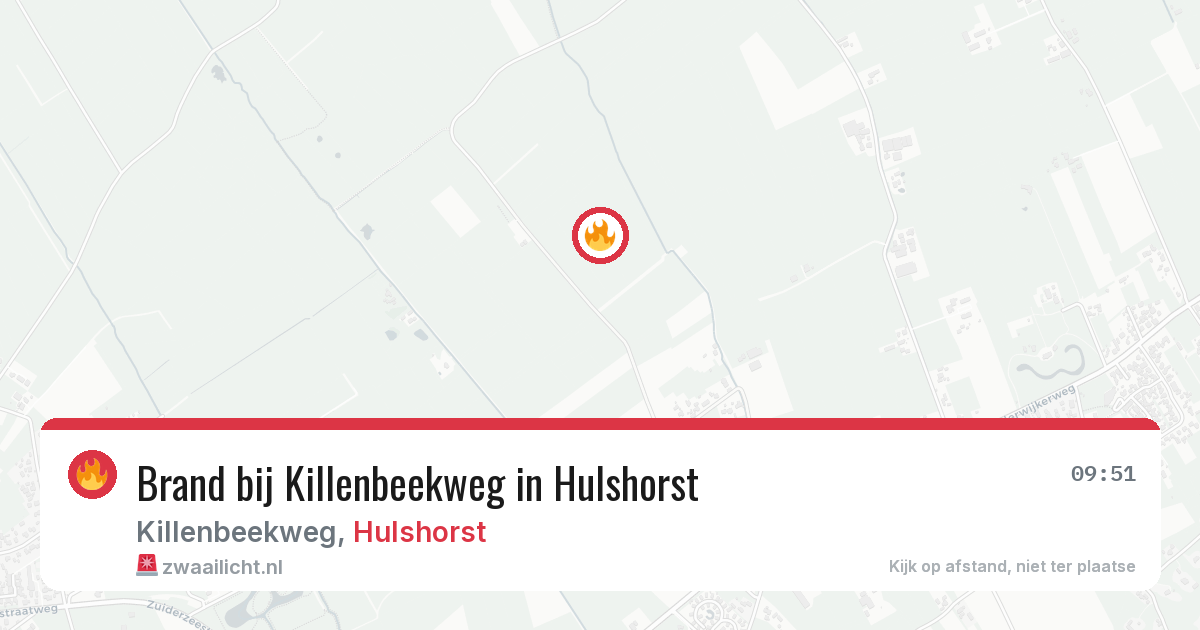 Brand bij Killenbeekweg in Hulshorst — 23 mei 2026